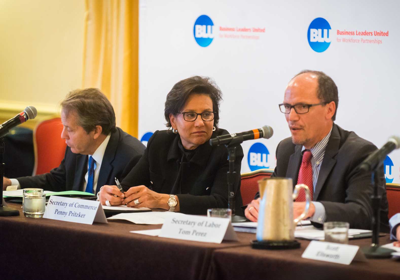 Secretary of Commerce Penny Pritzker and Secretary of Labor Tom Perez Discuss Skills Gap with BLU
